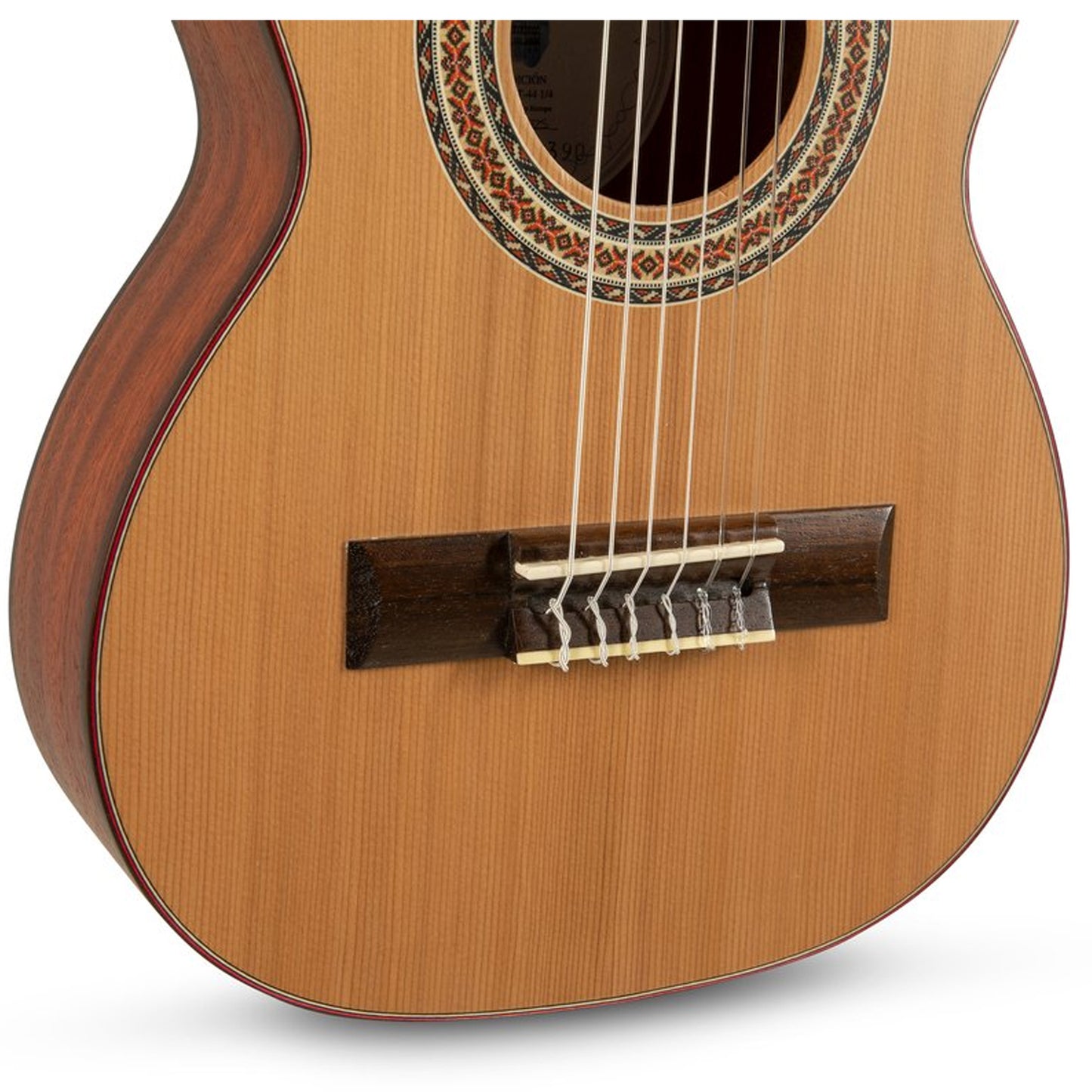 Manuel Rodriguez Classical Guitar Tradicion T-44, Red-Cedar/Mahogany 1/4 Size