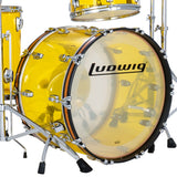 Ludwig Vistalite Fab 3-piece Acoustic Drum Set Shell Pack Yellow