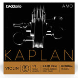 D'Addario Kaplan Amo Violin E String, 1/2 Scale, Medium Tension