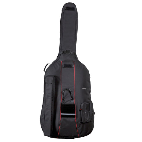 GEWA Double Bass Gig-Bag with Wheels, Prestige Rolly, 25mm Padding, 3/4, Black