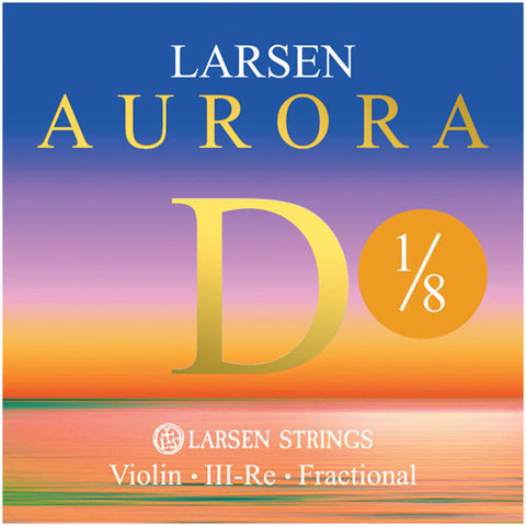 Larsen Aurora, Violin D String, (Synthetic/Aluminum), 1/8, Medium