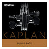 D'Addario Kaplan Bass Single E String, 3/4 Scale, Heavy Tension, Bulk 10-Pack