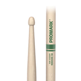 ProMark Rebound 5B Raw Hickory Drumsticks Acorn Wood Tip