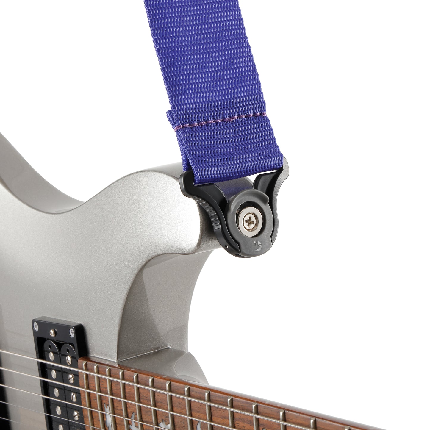 D'Addario Auto Lock Guitar Strap, Purple