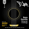 D'Luca Bajo Quinto Strings Stainless Steel, Ball End