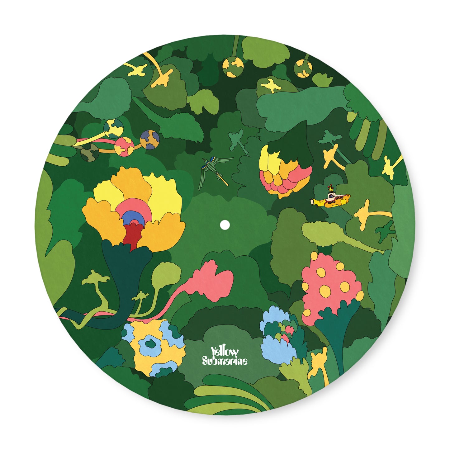D'Addario Beatles Yellow Submarine Record Mat, Pepperland Woods
