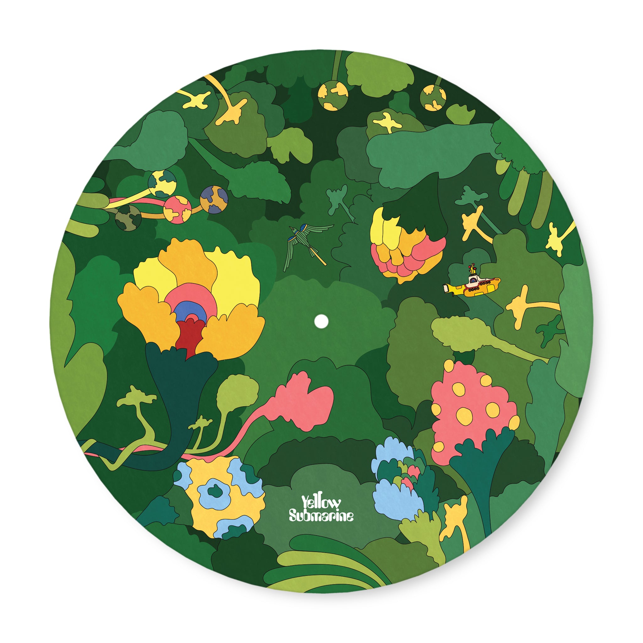 D'Addario Beatles Yellow Submarine Record Mat, Pepperland Woods