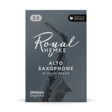 Royal Hemke Organic Alto Saxophone Reeds, Strength 2.0, 10-pack