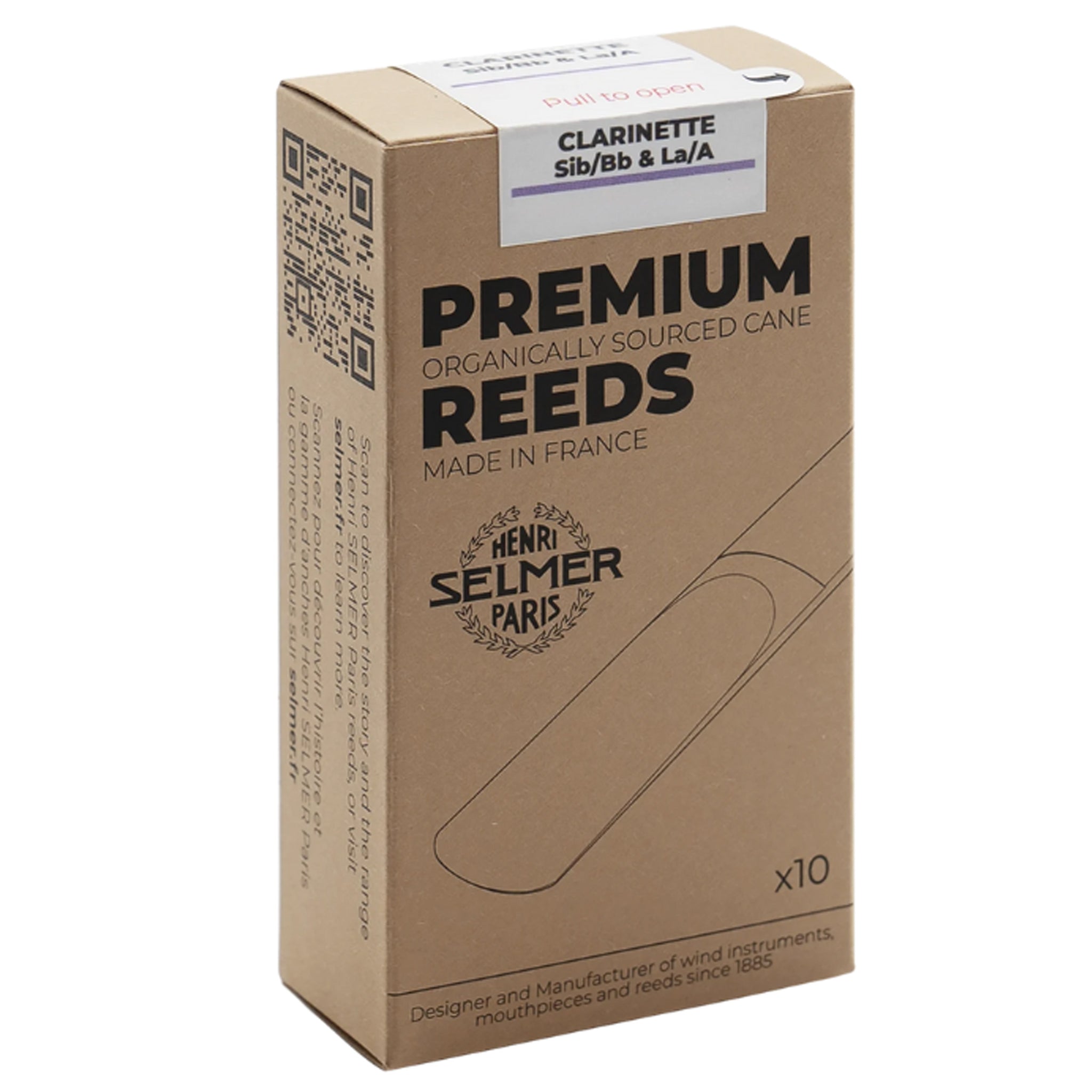 Selmer Paris Bb Clarinet Reed Box of 10 Size 3