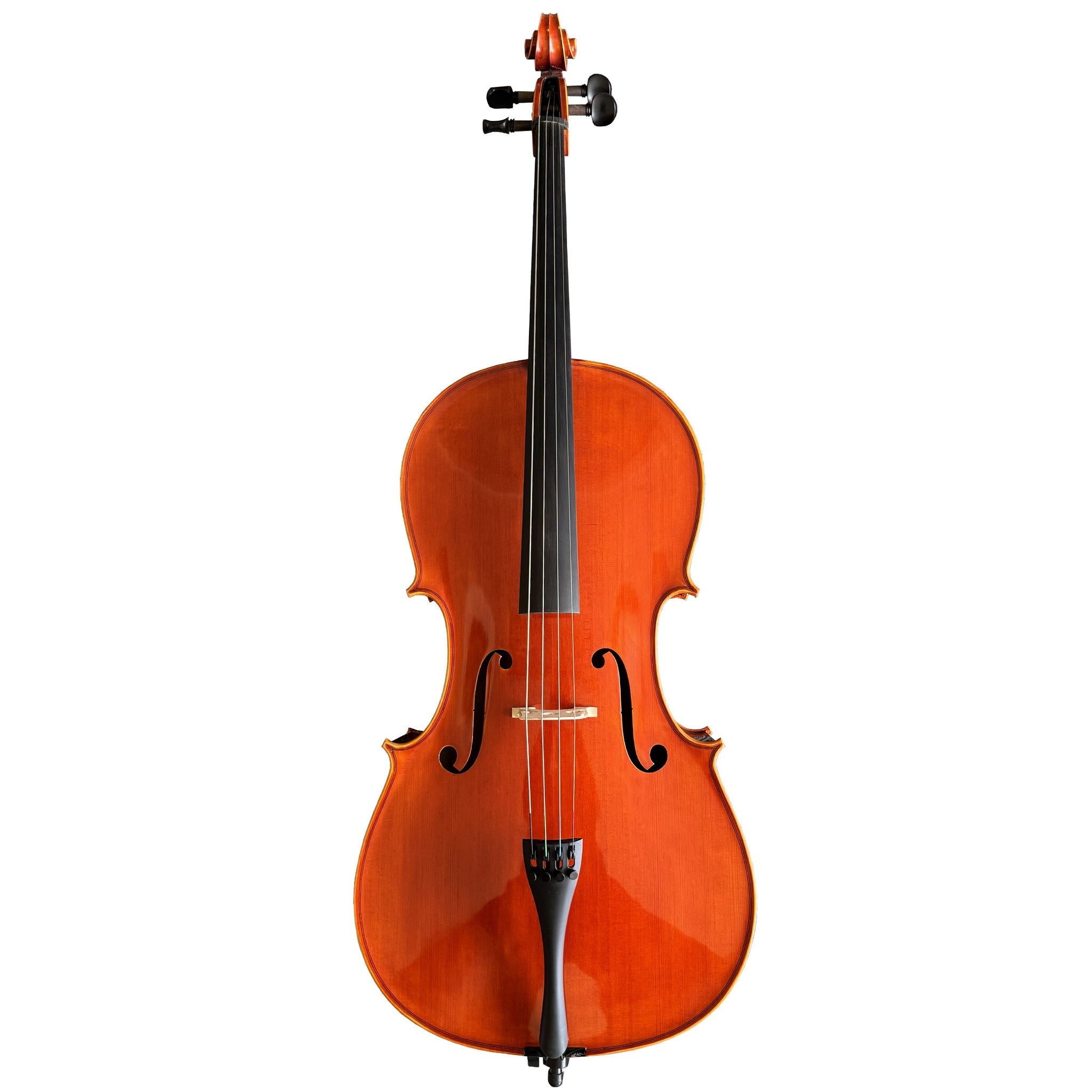 D’Luca Tonmeister 400 Ebony Fitted Cello Outfit 3/4 Size with Bow and Gig Bag