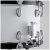 Dixon Classic Series Maple Snare Drum 8x14 White Wenge Wood Hoops