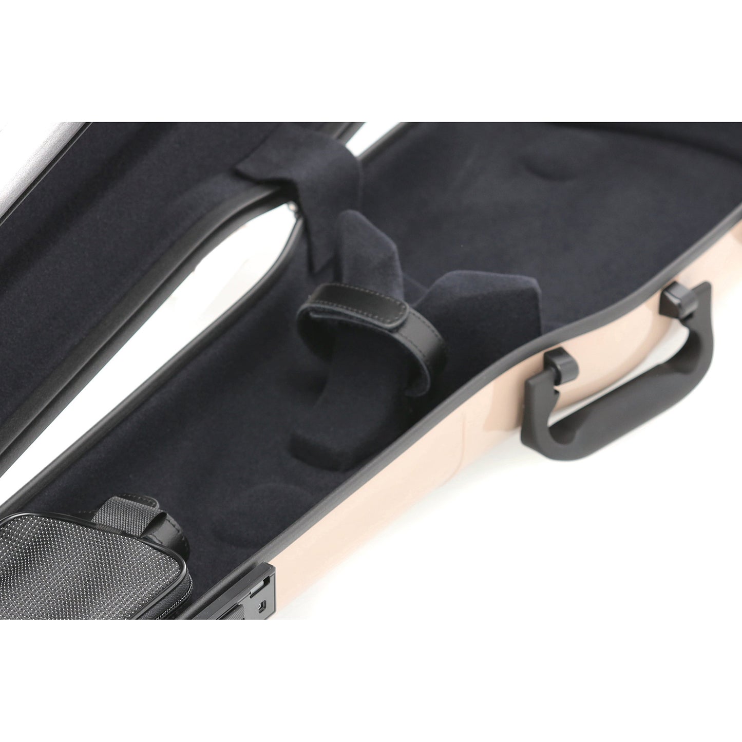 GEWA Violin Case, Air 1.7, Shaped, 4/4, Beige/Black, High Gloss, w/Subway Handle