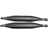 D'Luca MX3 Leather Accordion Straps Black/Black