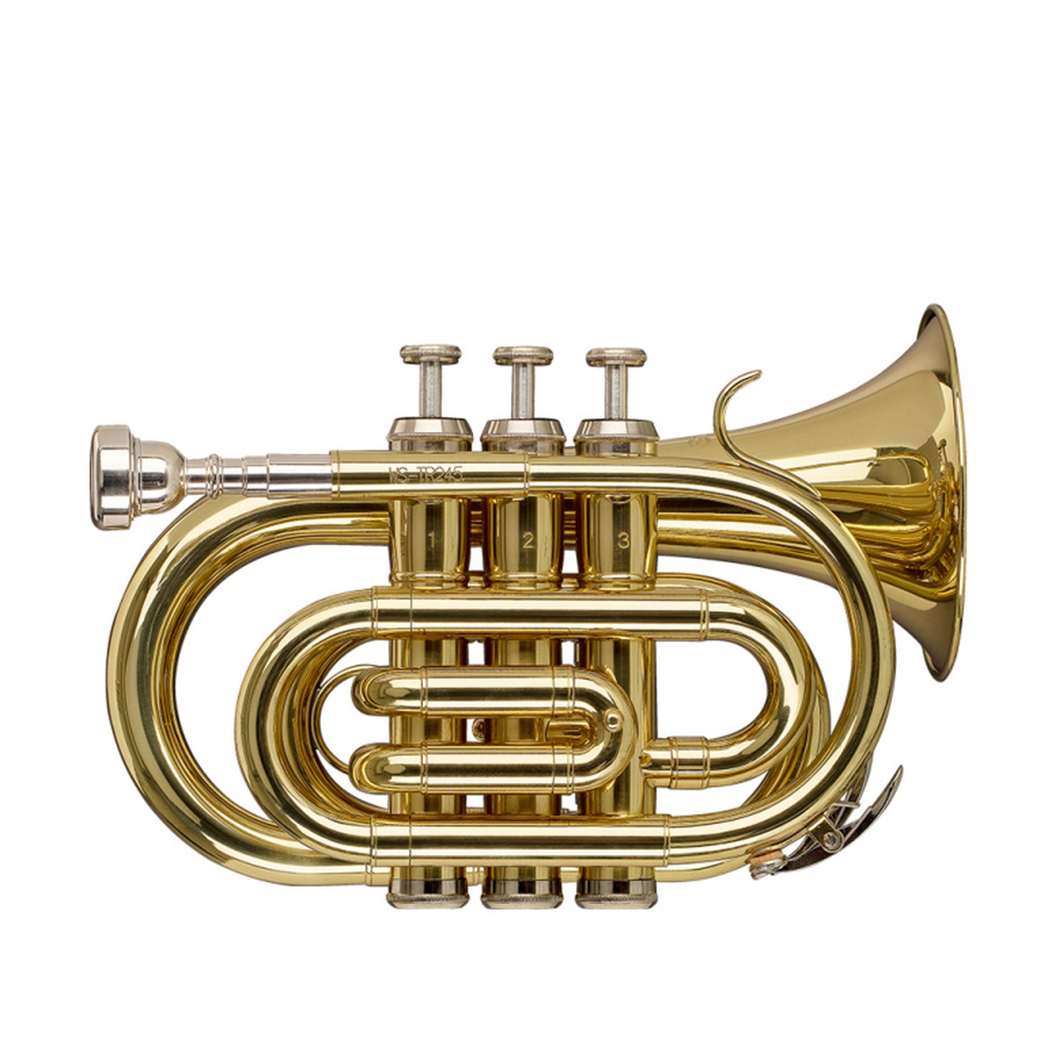 Stagg Bb Pocket Trumpet, ML Bore, Brass Body