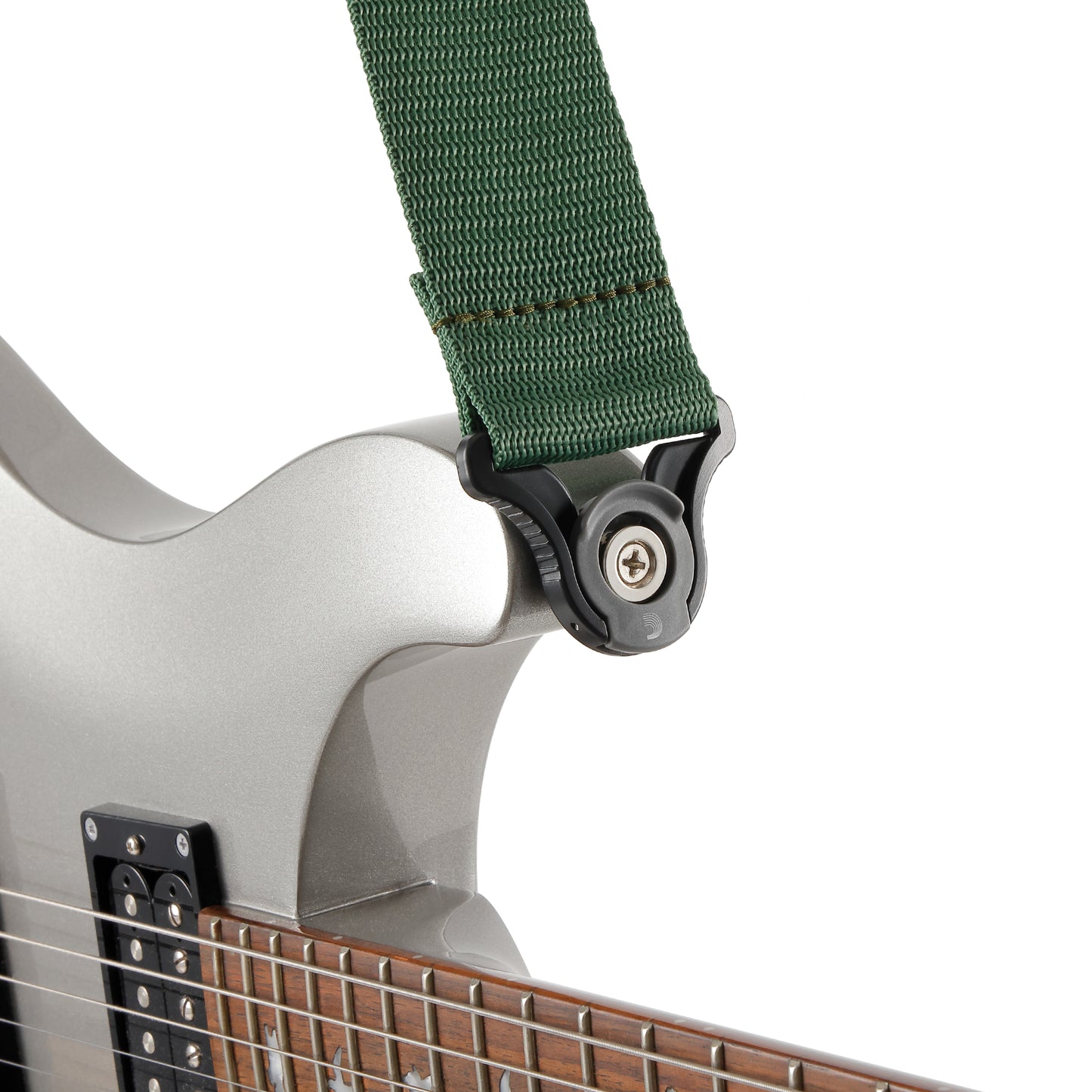 D'Addario Auto Lock Guitar Strap, Green