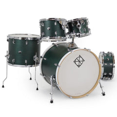 Dixon Spark Birch 5pc See Through Green Acoustic Drum Shell Pack