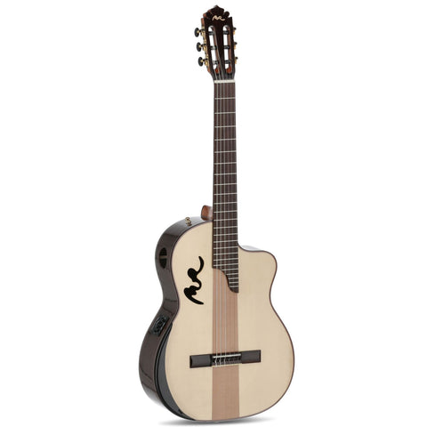 Manuel Rodriguez Electro-Acoustic Guita Café Cortado, Aged Eucalyptus 4/4