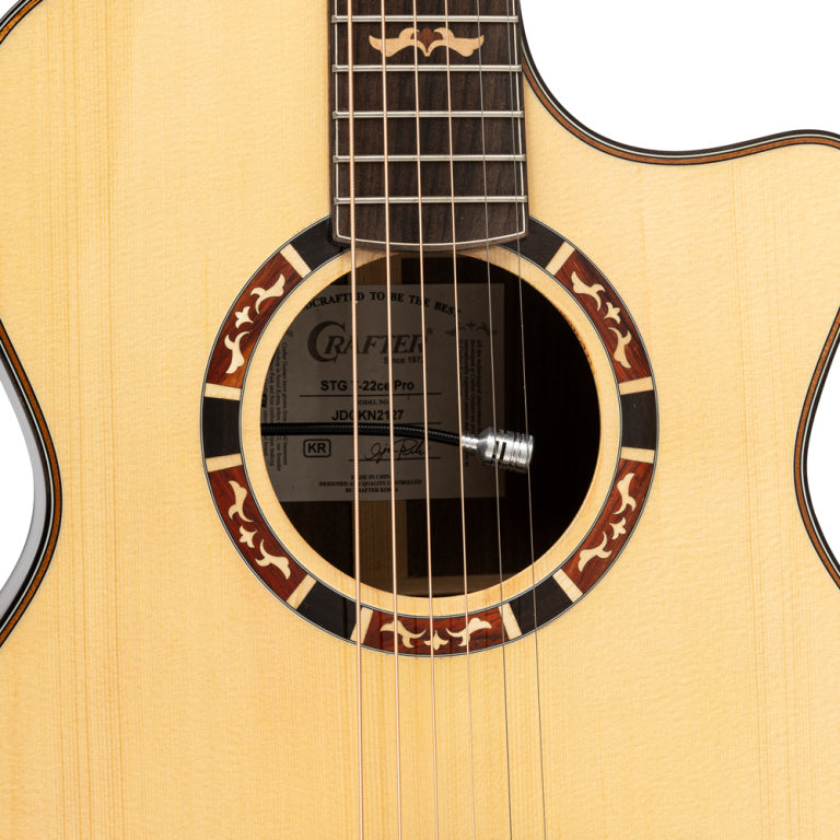 Crafter Stage Series 22, Orchestra Acoustic-Electric Guitar Solid Spruce Top
