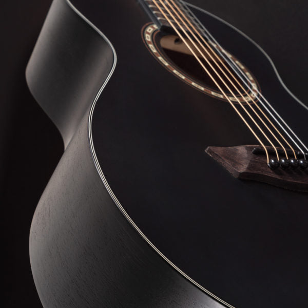 Washburn G-Mini 5 Apprentice Series 7/8 Size Acoustic Guitar. Black Matte