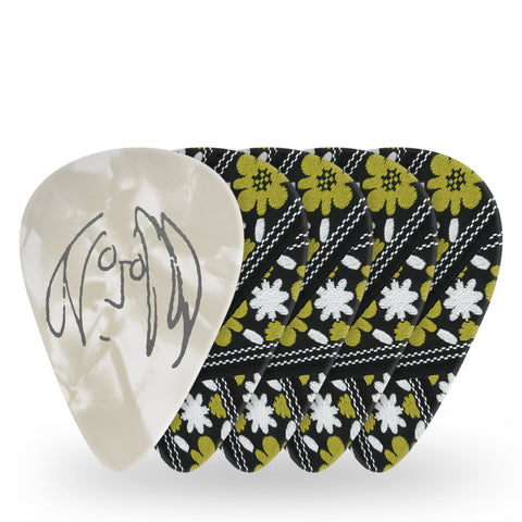 D'Addario John Lennon Rooftop Guitar Picks, Medium Gauge (.70mm) 10-Pack