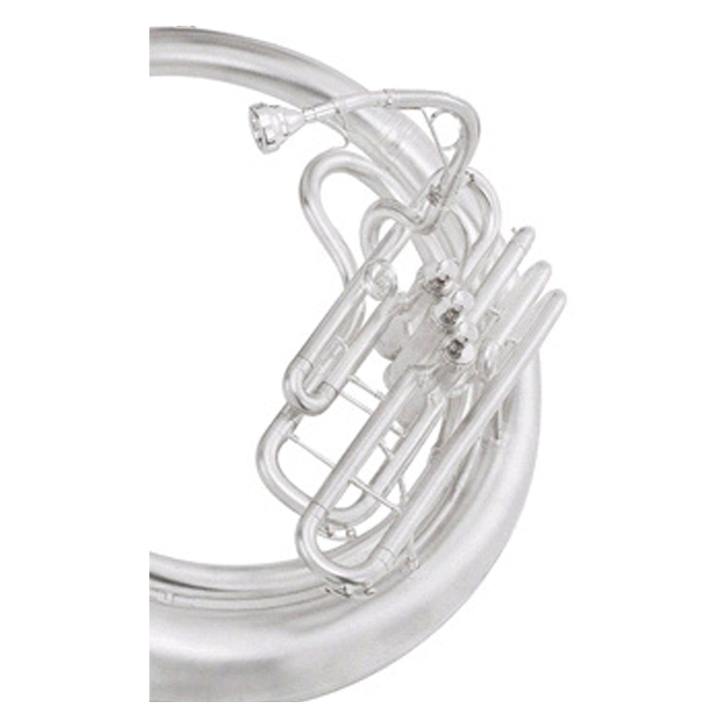 King 2350WSB BBb Sousaphone with ABS Case Satin Silver Plated