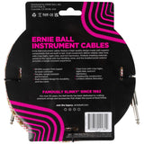 Ernie Ball Braided Instrument Cable Straight/Straight 18ft - Emerald Argyle
