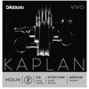 D'Addario Kaplan Vivo Violin D String, 1/4 Scale, Medium Tension