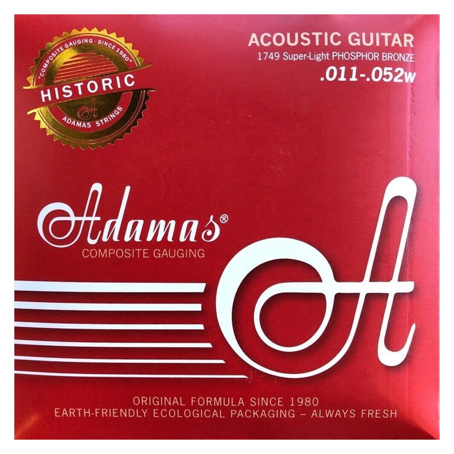 Adamas Acoustic Guitar Strings Super Light .011-.052