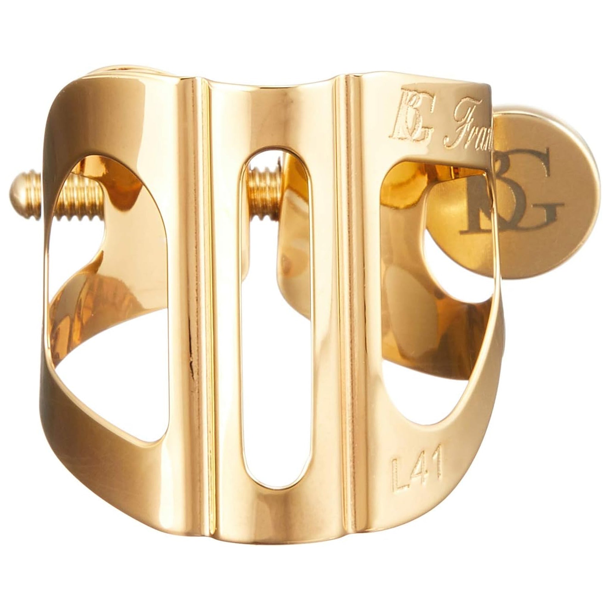 BG Tradition 24K Gold Plated Ligature for Tenor Saxophone with Cap, L41