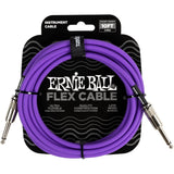 Ernie Ball Flex Instrument Cable Straight/Straight 10ft - Purple