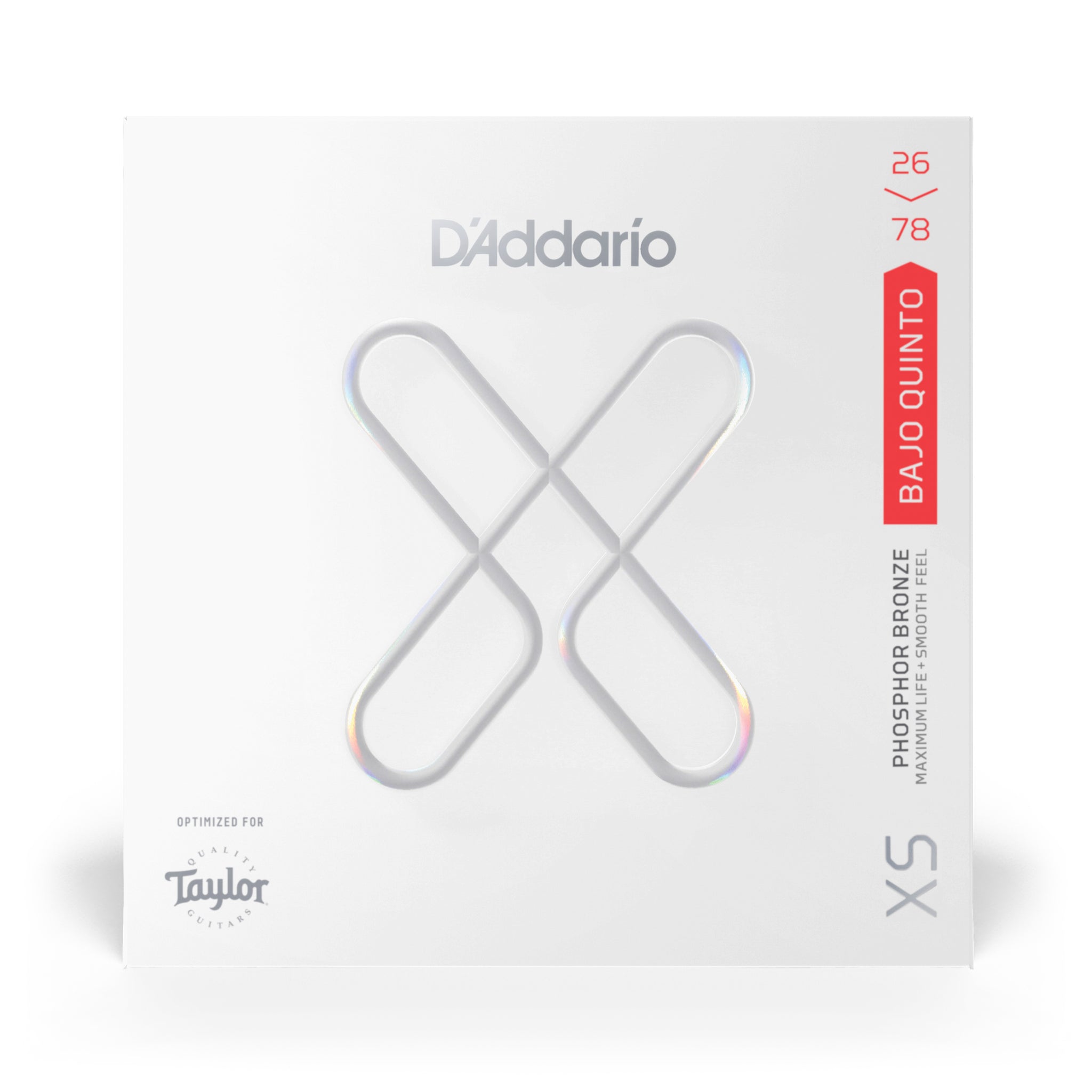D'Addario 26-78 Taylor Bajo Quinto, XS Phosphor Bronze Bajo Quinto Strings