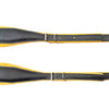 D'Luca MX3 Leather Accordion Straps Yellow/Black