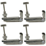 D'Luca Nickel Violin Fine Tuners Adjusters for 3/4 and 4/4 Size, 4 Pack