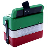 D'Luca Kids Series Button Accordion, Mexican Flag