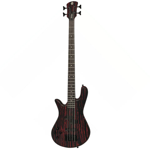 Spector NS Pulse 4 String Guitar Bass Carbon Series Cinder Red Left-hand