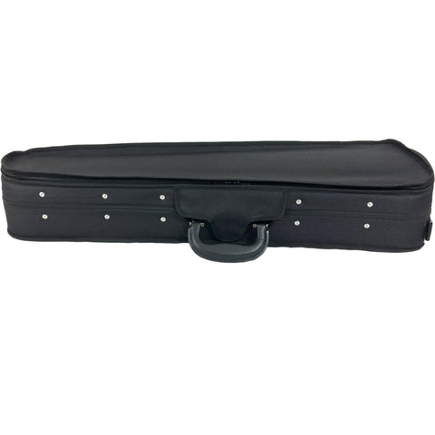 D'Luca Wooden Shaped 4/4 Violin Case Black Exterior