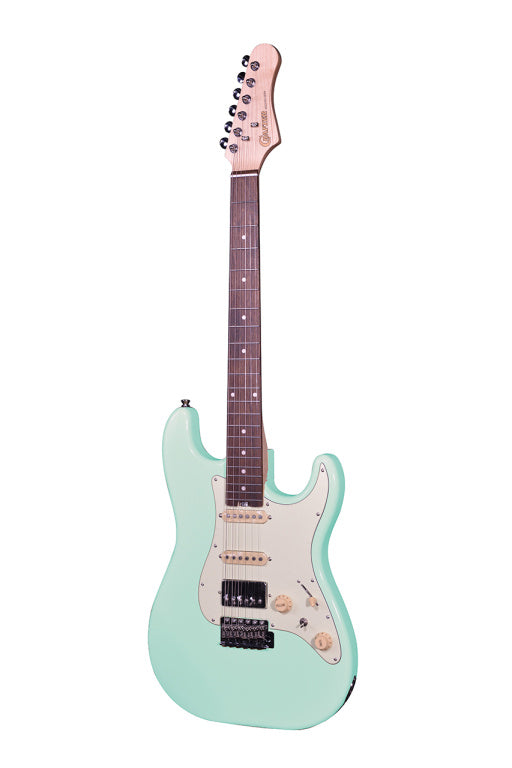 Crafter Solid Body S Style Guitar Modern Sera Series, With Bag, Ara Green Finish