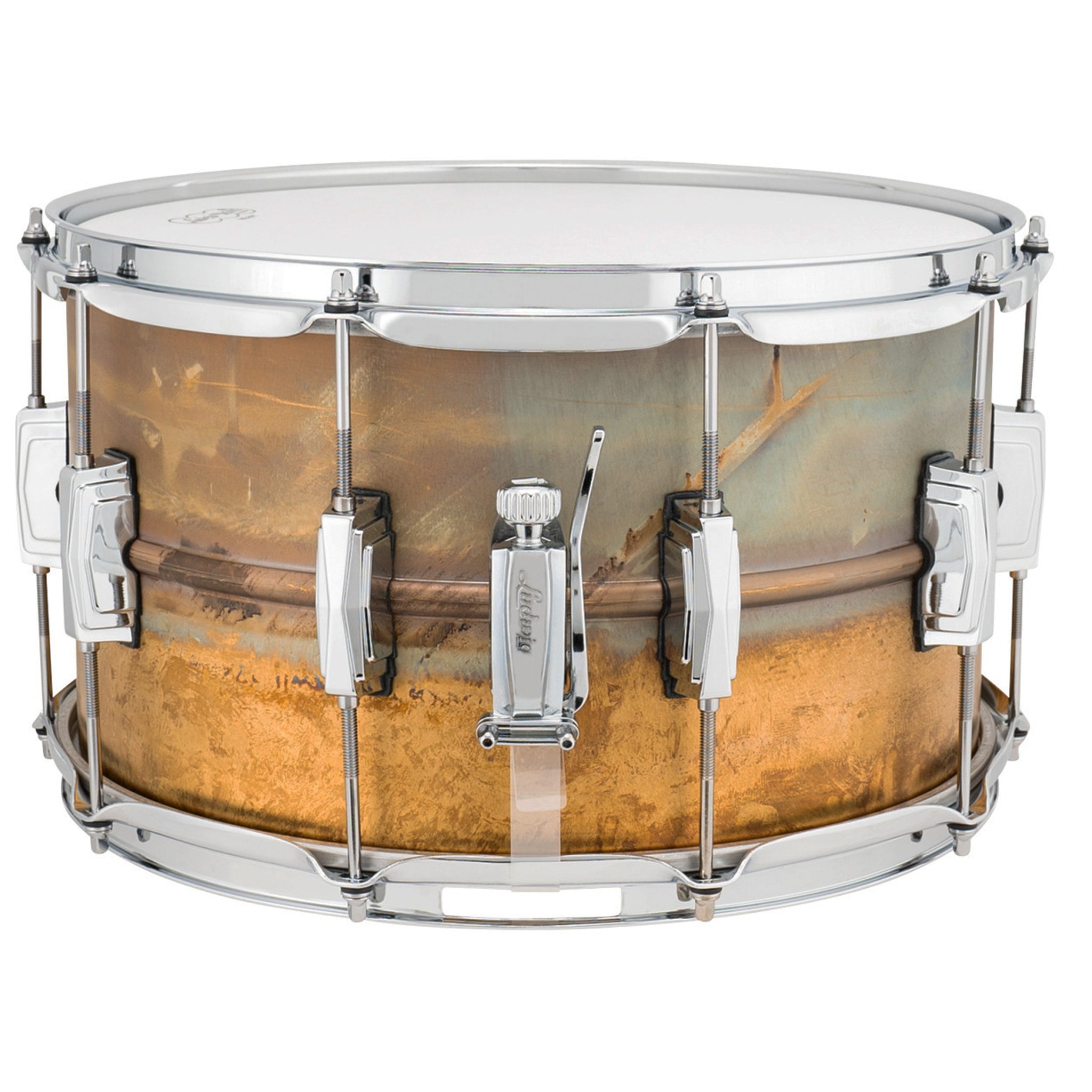 Ludwig LB484R Supraphonic 8x14 Raw Brass Shell, Imperial Lugs Snare Drum