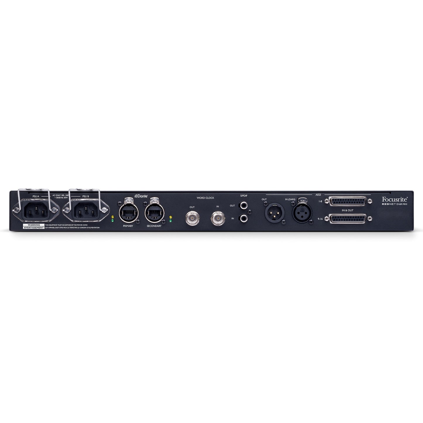Focusrite RedNet D16R MkII 16-channel Bi-Directional Digital Interface for Dante