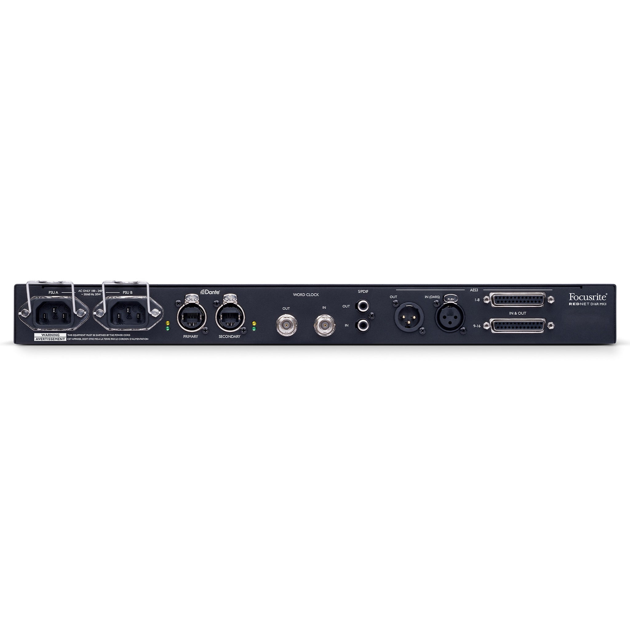 Focusrite RedNet D16R MkII 16-channel Bi-Directional Digital Interface for Dante