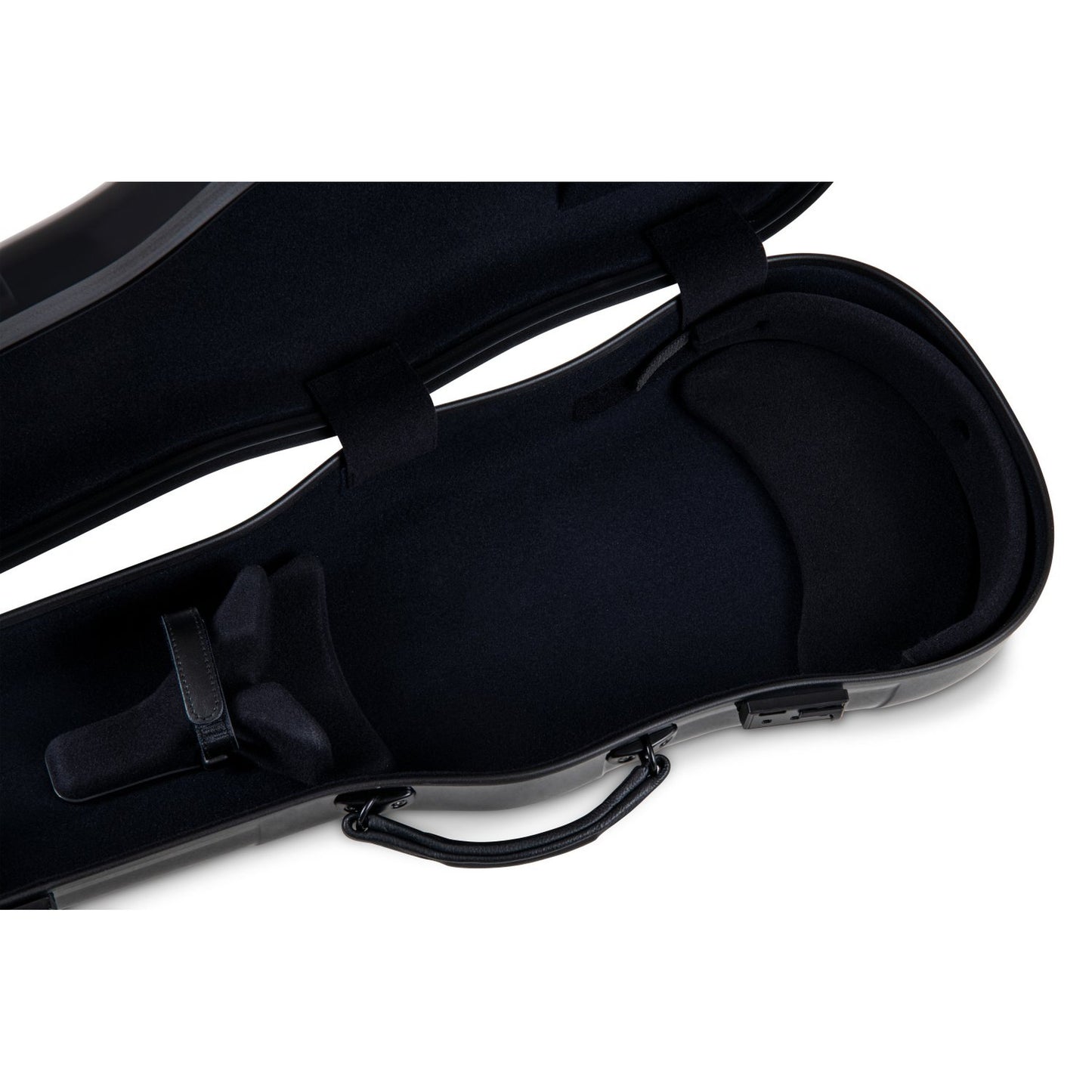 GEWA Viola Case, Air 2.0, Shaped, Black/Black, High Gloss w/Subway Handle