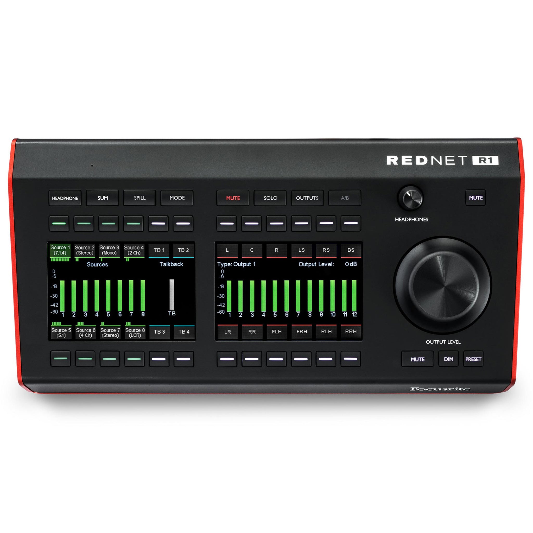 Focusrite Pro RedNet R1 Desktop Remote Controller for Red Interfaces