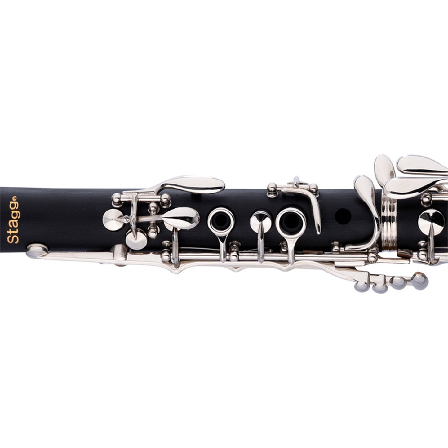 Stagg Bb Clarinet, Boehm System, ABS Body And Nickel-plated Keys And Rings