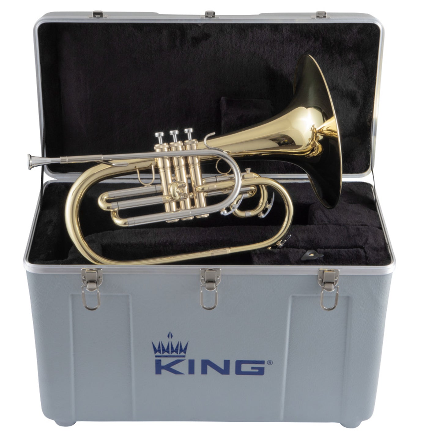 King KMH611 Ultimate Marching French Horn Outfit Lacquer