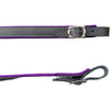 D'Luca MX3 Leather Accordion Straps Purple/Black