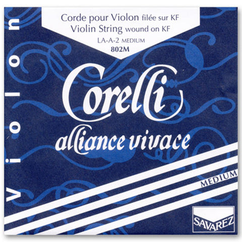 Savarez Corelli Alliance Vivace, Violin A String, (Synthetic/Aluminum), 4/4, Medium