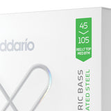 D'Addario 45-105 Light Top Medium Bottom, Long Scale Coated Bass Strings