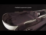 GEWA Violin Case, Air 1.7, Shaped, 4/4, Black/Black, High Gloss, w/Subway Handle