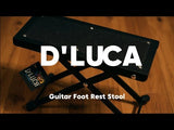 D'Luca Adjustable Guitar Foot Rest Stool, Black