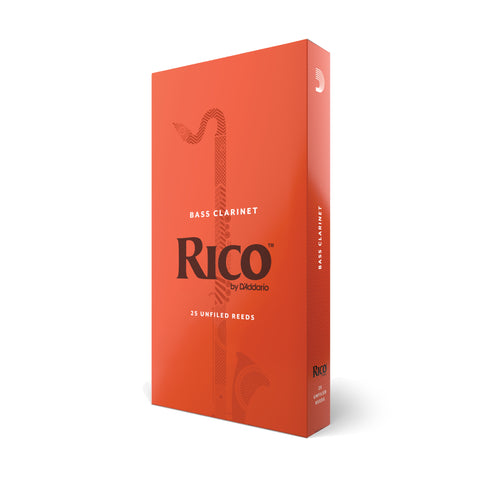 Rico by D'Addario Bass Clarinet Reeds, Strength 3, 25 Pack